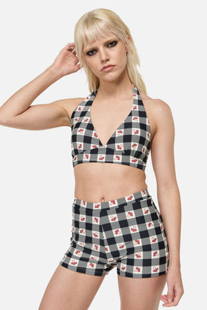 Dangerfield - Sweet Home Bikini Top  - black-white