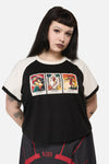 Dangerfield - Curve Tarot Card Raglan Tee - black