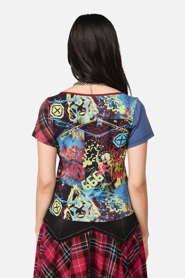Dangerfield - Streets Grunge Contrast Tee - multi