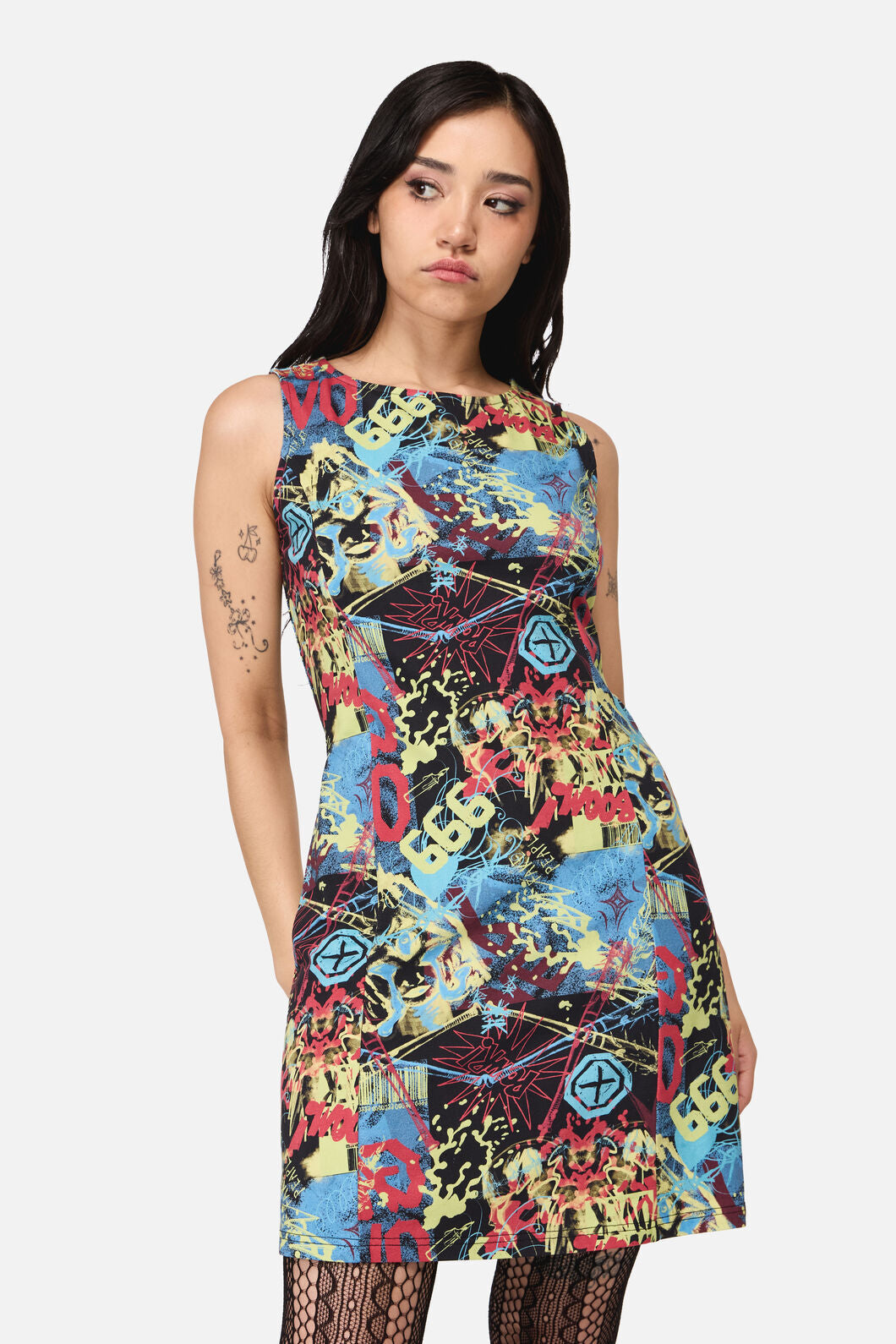 Dangerfield - Streets Grunge Mini Dress - multi
