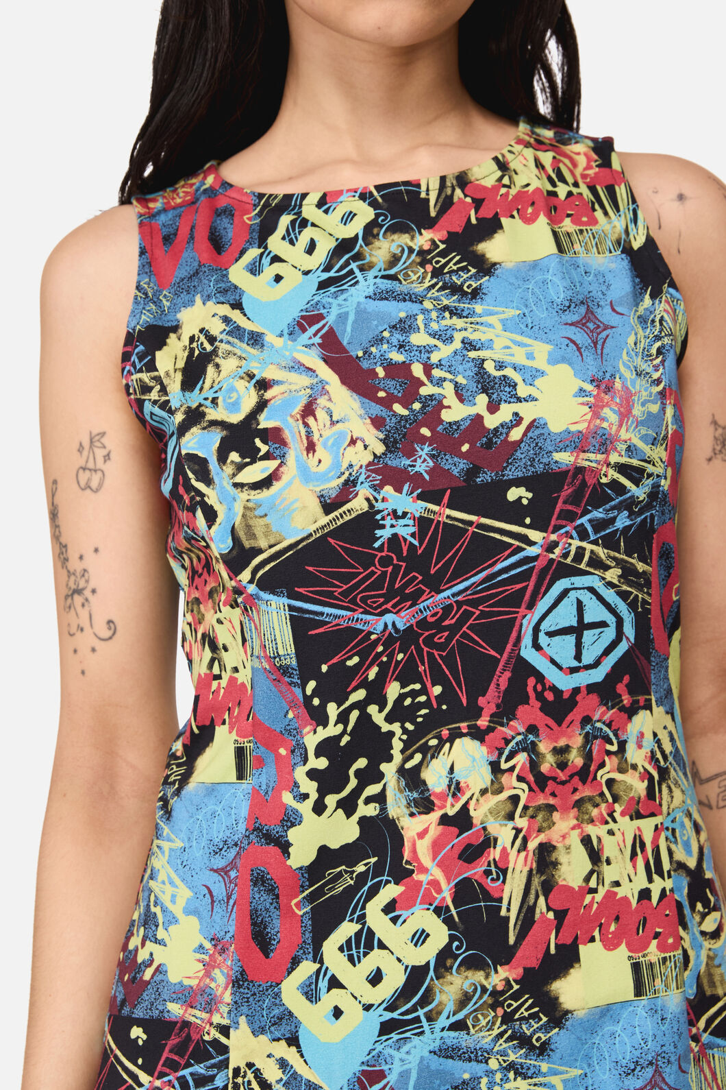 Dangerfield - Streets Grunge Mini Dress - multi