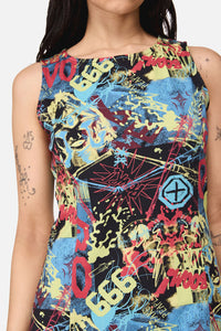 Dangerfield - Streets Grunge Mini Dress - multi