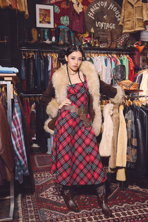 Dangerfield - Stop It Grunge Tartan Midi Dress - multi