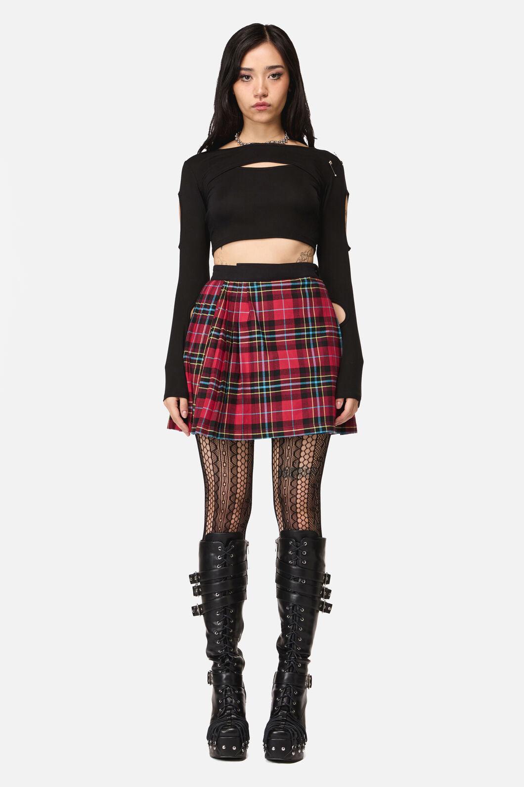 Dangerfield - Stop It Grunge Mini Skirt - multi