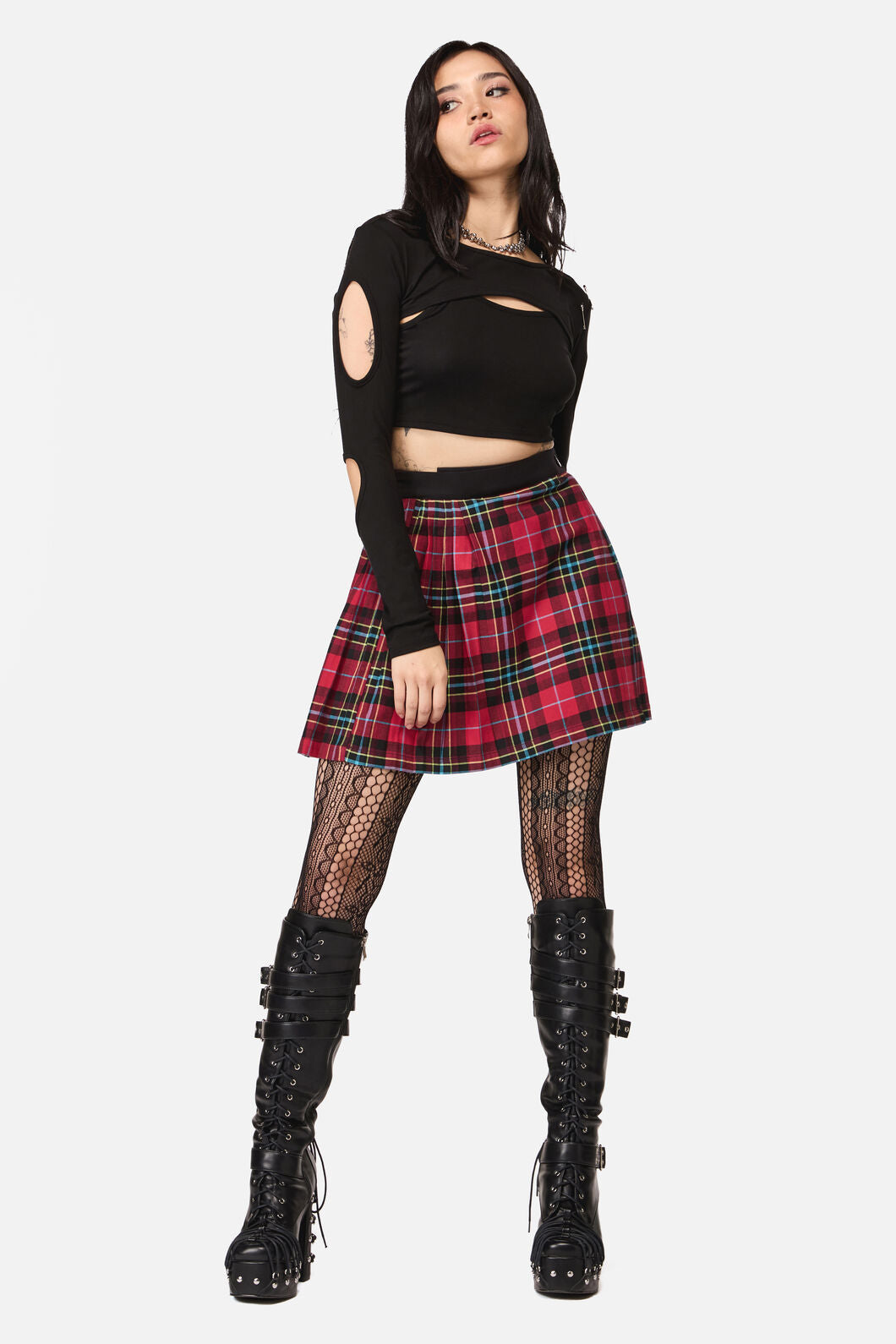 Dangerfield - Stop It Grunge Mini Skirt - multi