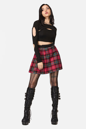 Dangerfield - Stop It Grunge Mini Skirt - multi
