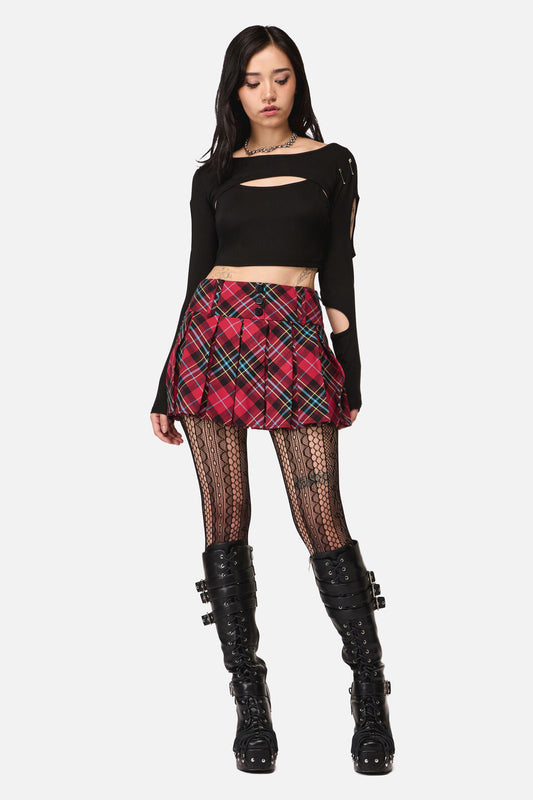 Dangerfield - Stop It Grunge Tartan Mini Skort - multi