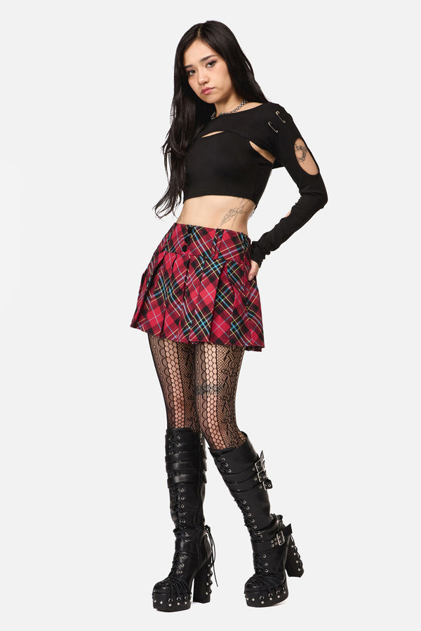 Dangerfield - Stop It Grunge TartanMiniSkort - multi