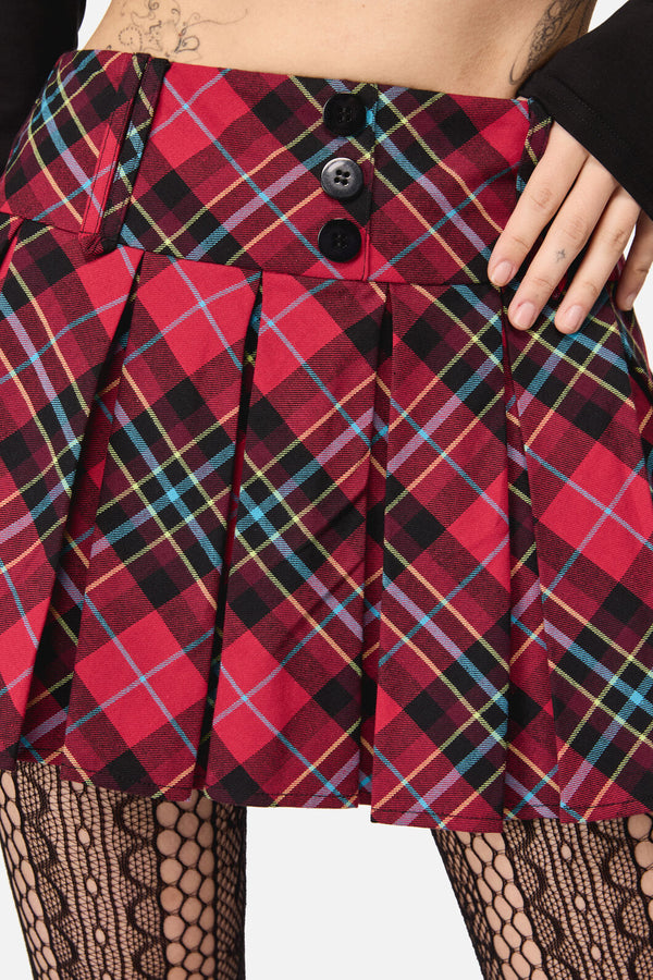 Dangerfield - Stop It Grunge TartanMiniSkort - multi