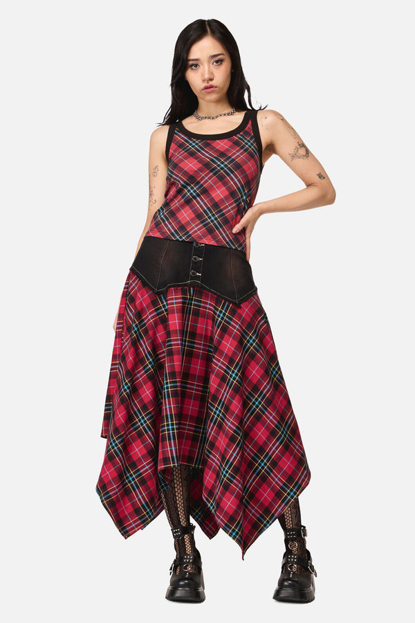 Dangerfield - Stop It Grunge Tartan Tank Top - multi