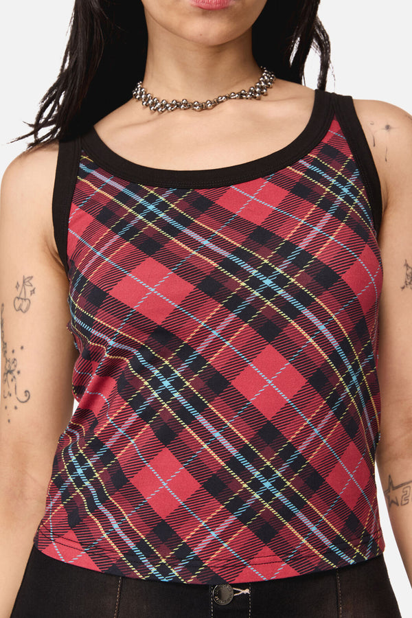Dangerfield - Stop It Grunge Tartan Tank Top - multi