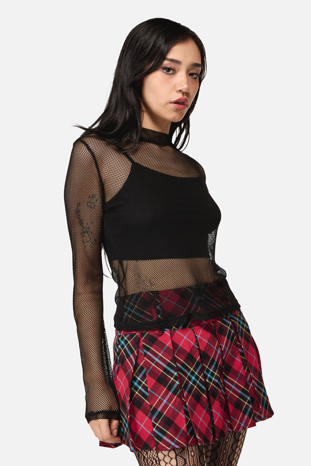 Dangerfield - Grunge Mesh Top - black
