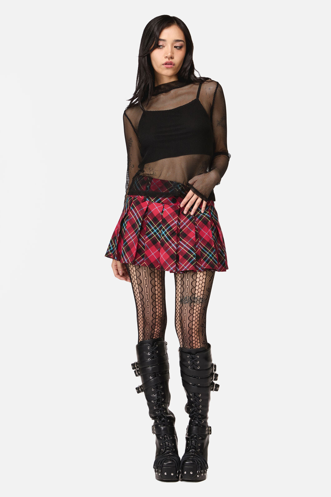 Dangerfield - Grunge Mesh Top - black