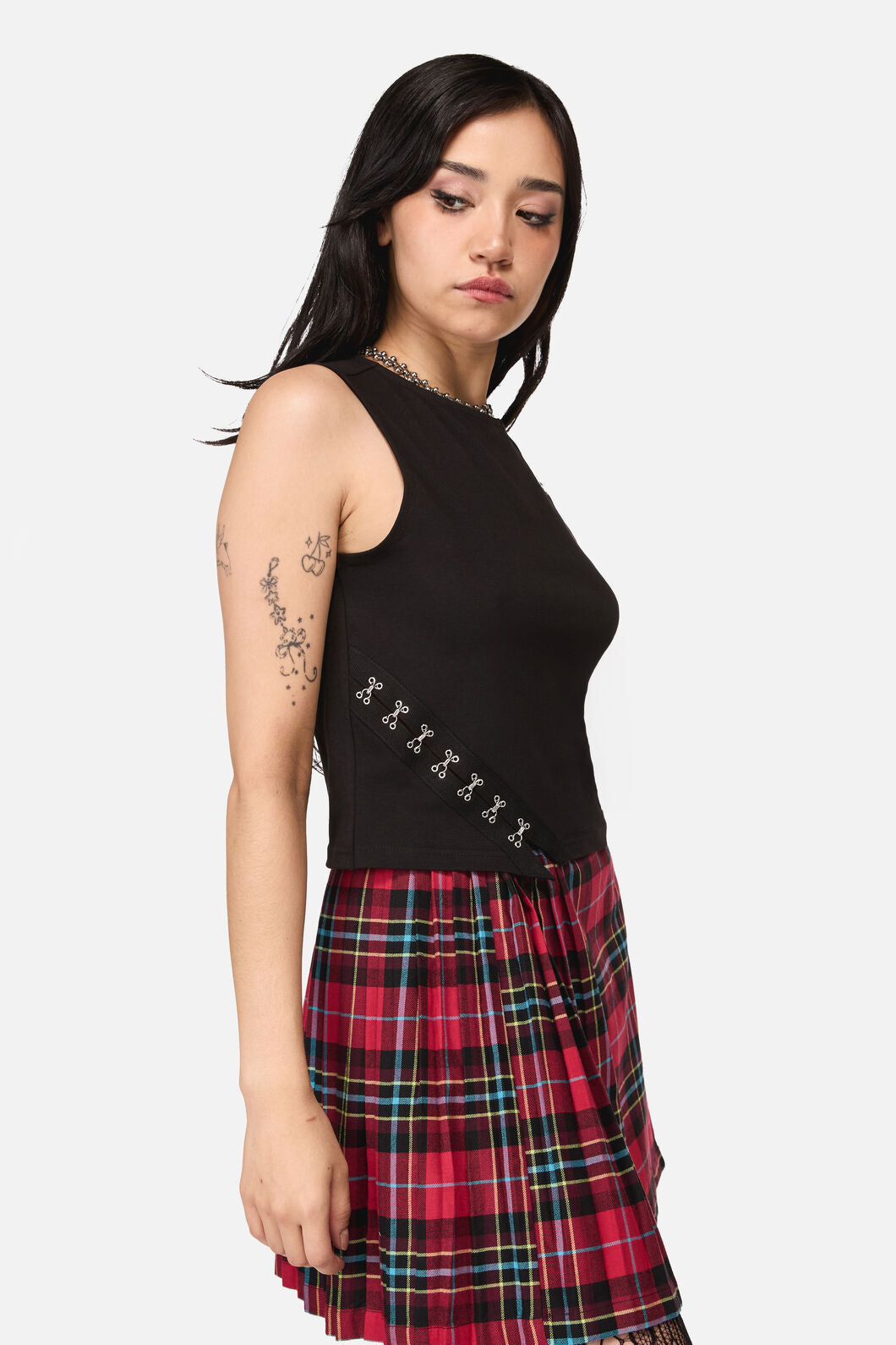 Dangerfield - Buckled Goth Tank Top - black