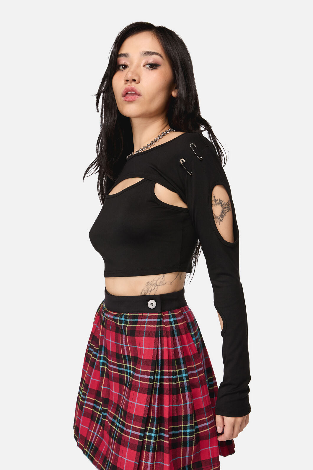 Dangerfield - Dirty Work Cut Out Top - black