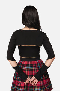 Dangerfield - Dirty Work Cut Out Top - black