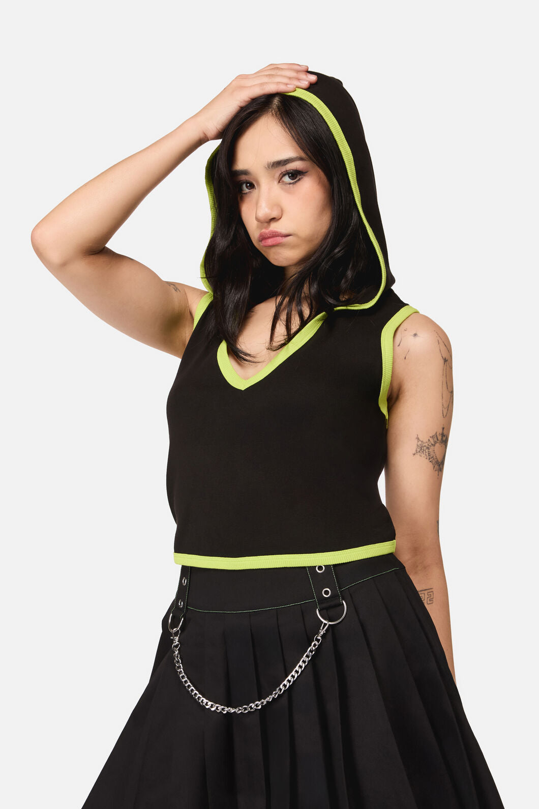 Dangerfield - Anonymous Hooded Top - black