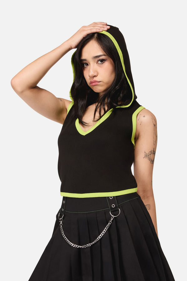 Dangerfield - Anonymous Hooded Top - black