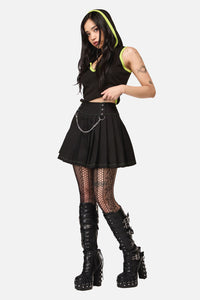 Dangerfield - Anonymous Pleated Skirt - black