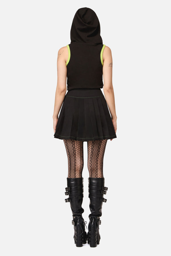 Dangerfield - Anonymous Pleated Skirt - black