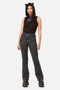 Dangerfield - Whirl Denim V-Waist Charm Jean - grey