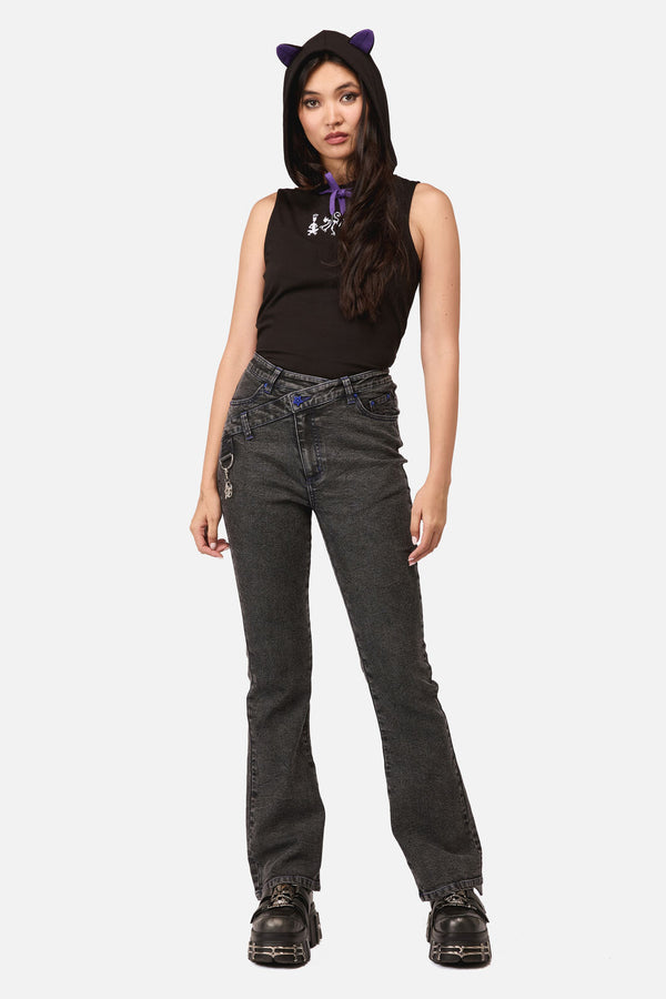 Dangerfield - Whirl Denim V-Waist Charm Jean - grey