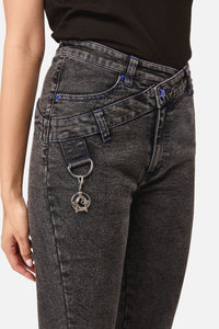 Dangerfield - Whirl Denim V-Waist Charm Jean - grey