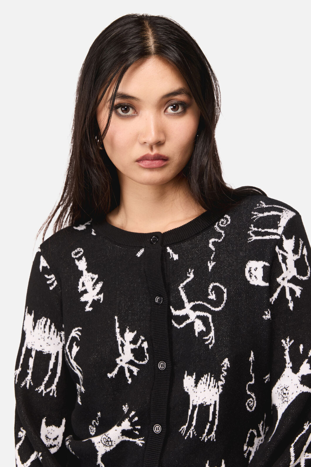 Dangerfield - Demons Goth Cardigan - black