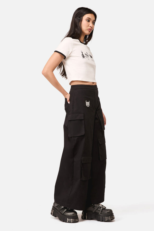 Dangerfield - Demons Goth Cargo Pant - black