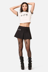 Dangerfield - Demons Goth Mini Skort - black