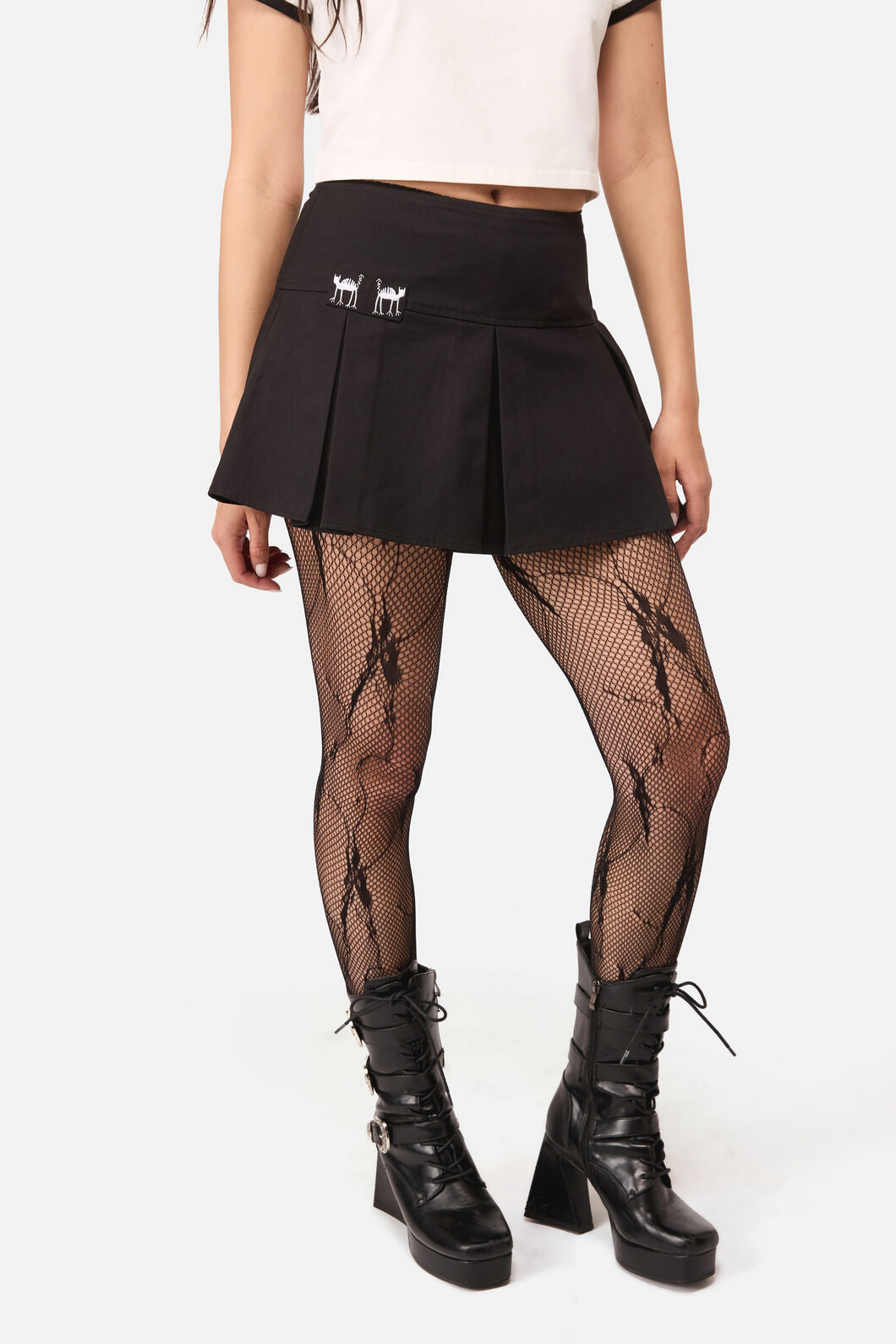 Dangerfield - Demons Goth Mini Skort - black