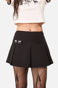 Dangerfield - Demons Goth Mini Skort - black