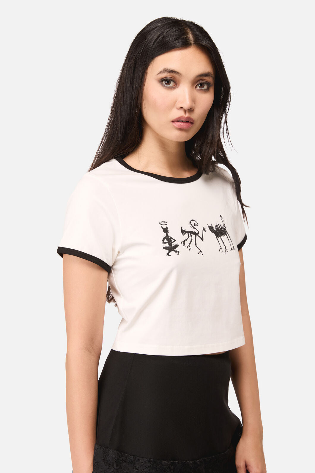 Dangerfield - Lil Demons Goth Tee - white