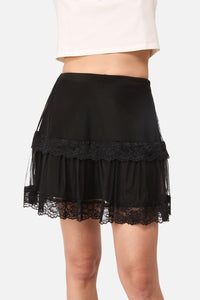 Dangerfield - Spiralling Goth Mini Skirt - black