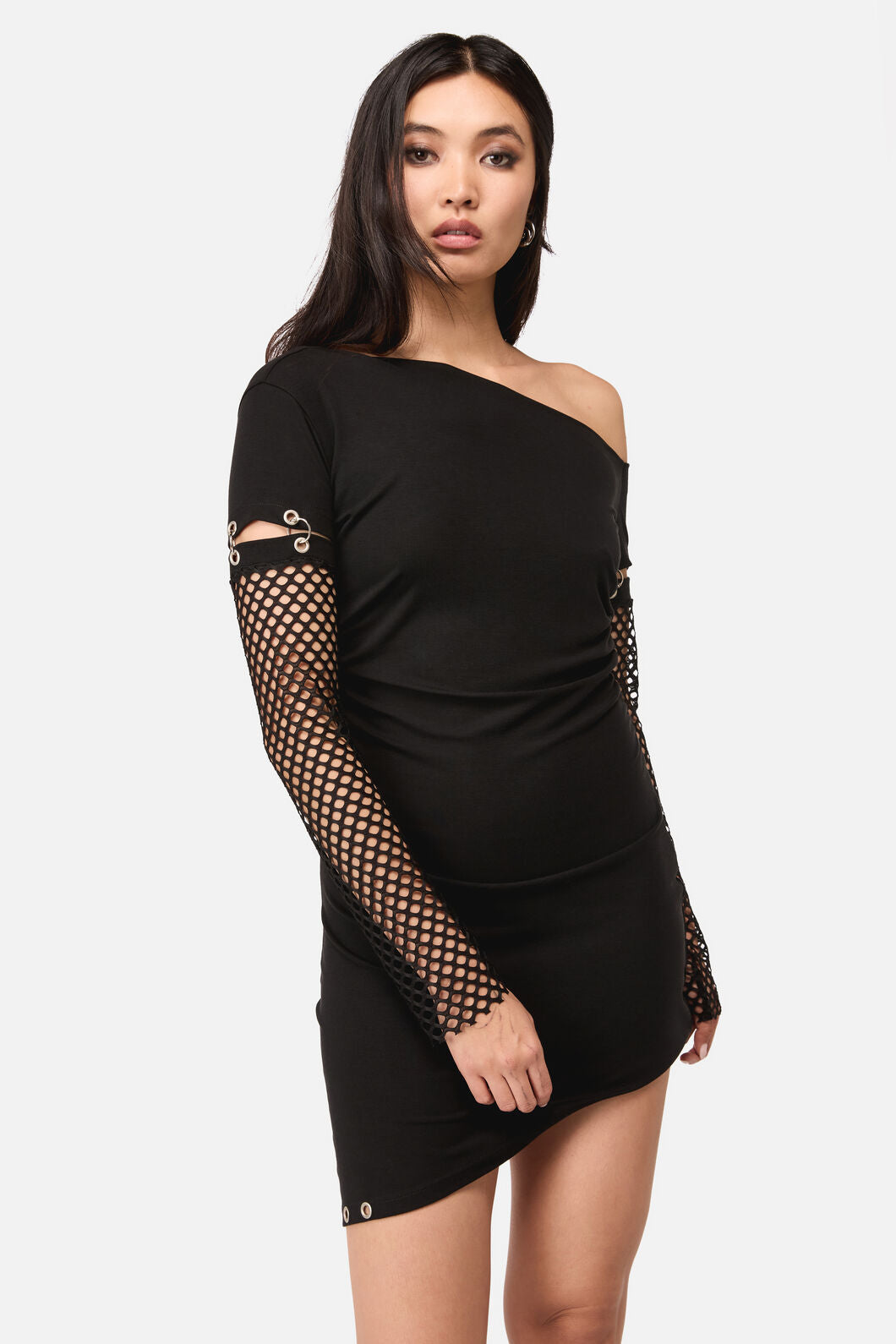 Dangerfield - Spiralling Goth Mini Dress - black