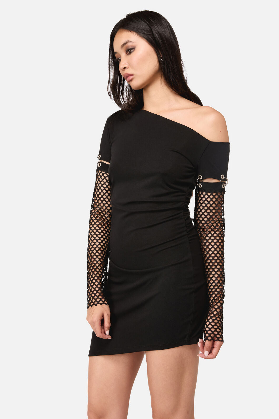Dangerfield - Spiralling Goth Mini Dress - black