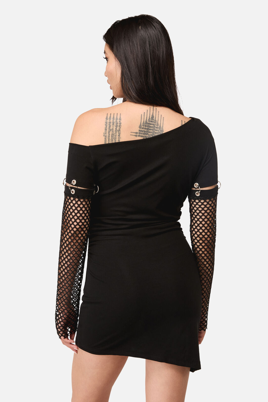 Dangerfield - Spiralling Goth Mini Dress - black