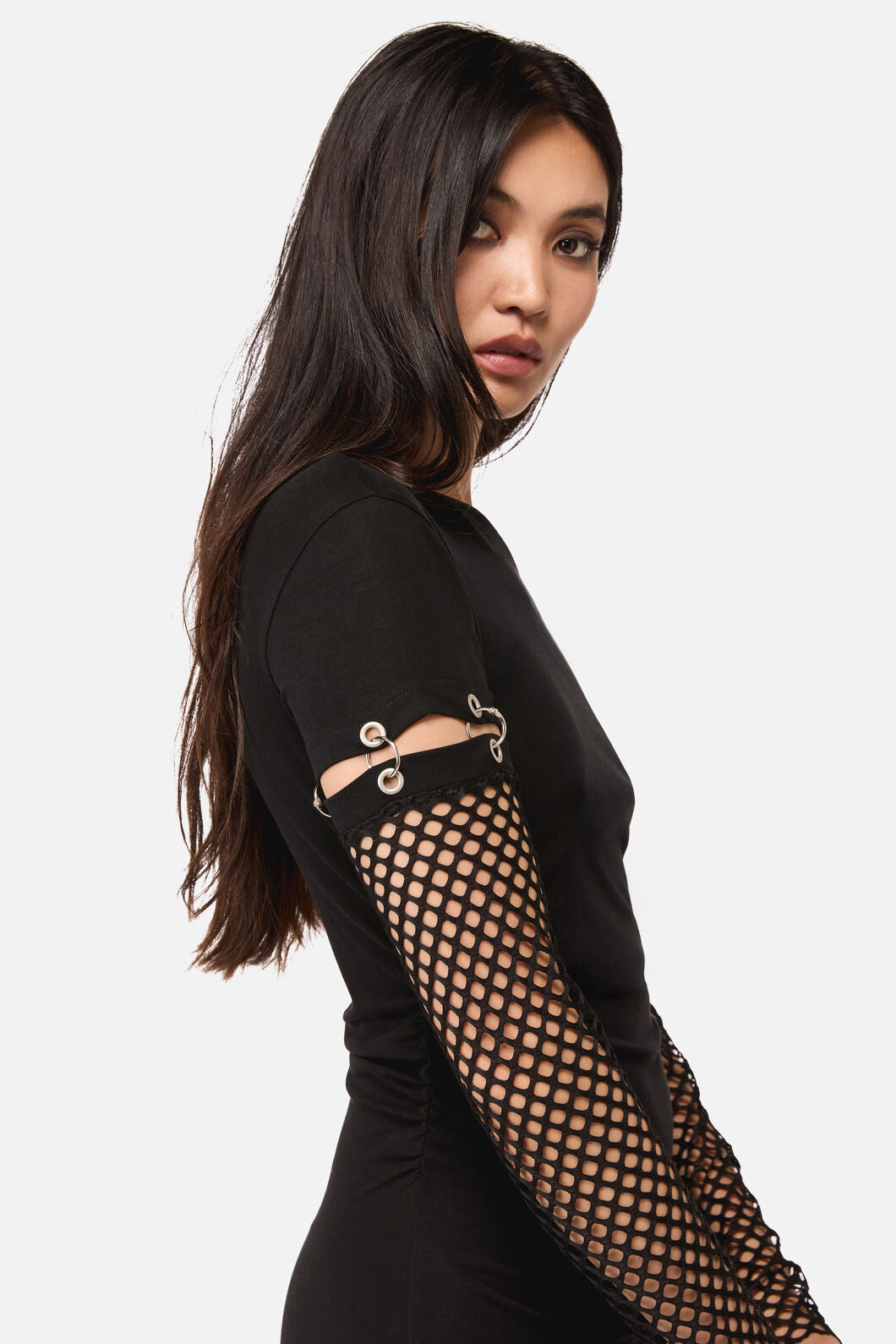 Dangerfield - Spiralling Goth Mini Dress - black