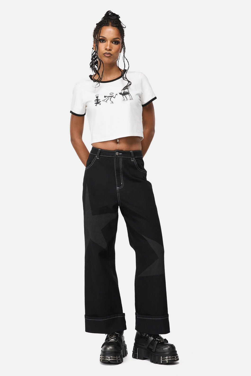 Dangerfield - Beelzebub Goth Jean - black