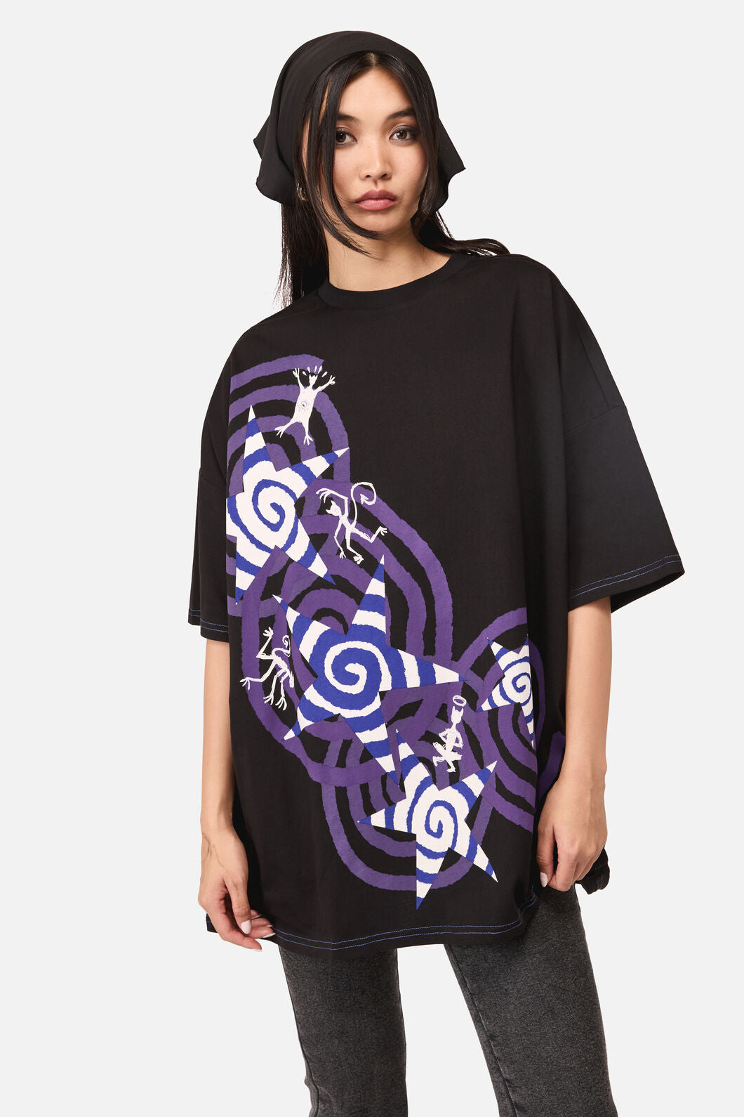 Dangerfield - Spiralling Goth Oversized Tee - black