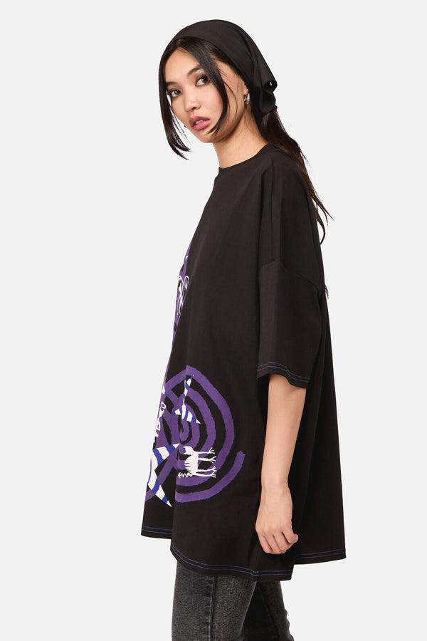 Dangerfield - Spiralling Goth Oversized Tee - black