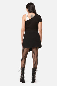 Dangerfield - Spiralling Goth Mini Skirt - black
