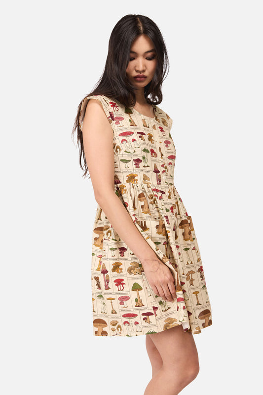 Dangerfield - Fungus Cottagecore Dress - cream