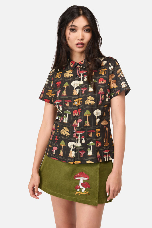 Dangerfield - Fungus Cottagecore Blouse - black