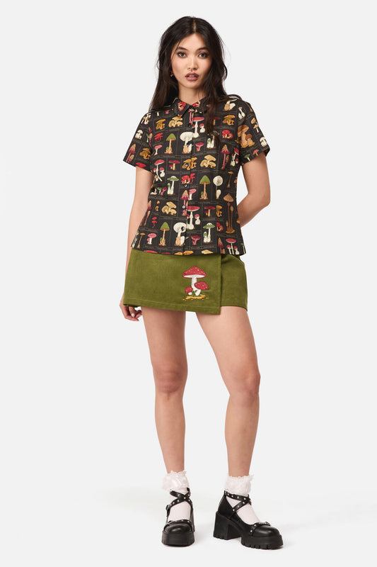 Dangerfield - Fungus Cottagecore Blouse - black