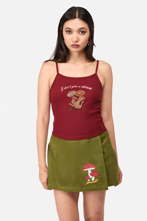 Dangerfield - Shittake Embroidered Tank - red