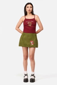 Dangerfield - Shittake Embroidered Tank - red