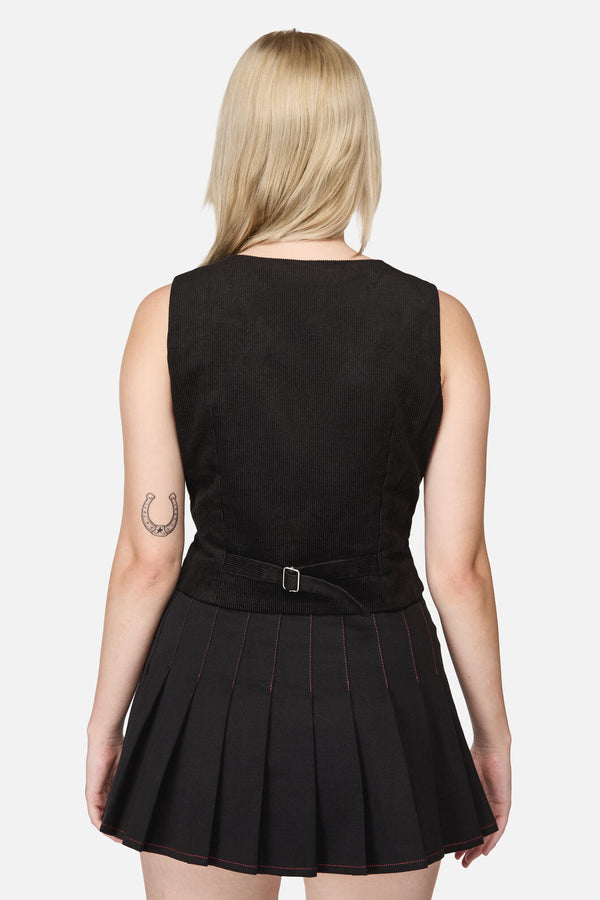 Dangerfield - Toadstool Cord Vest - black