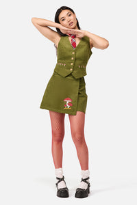 Dangerfield - Toadstool Cord Vest - green