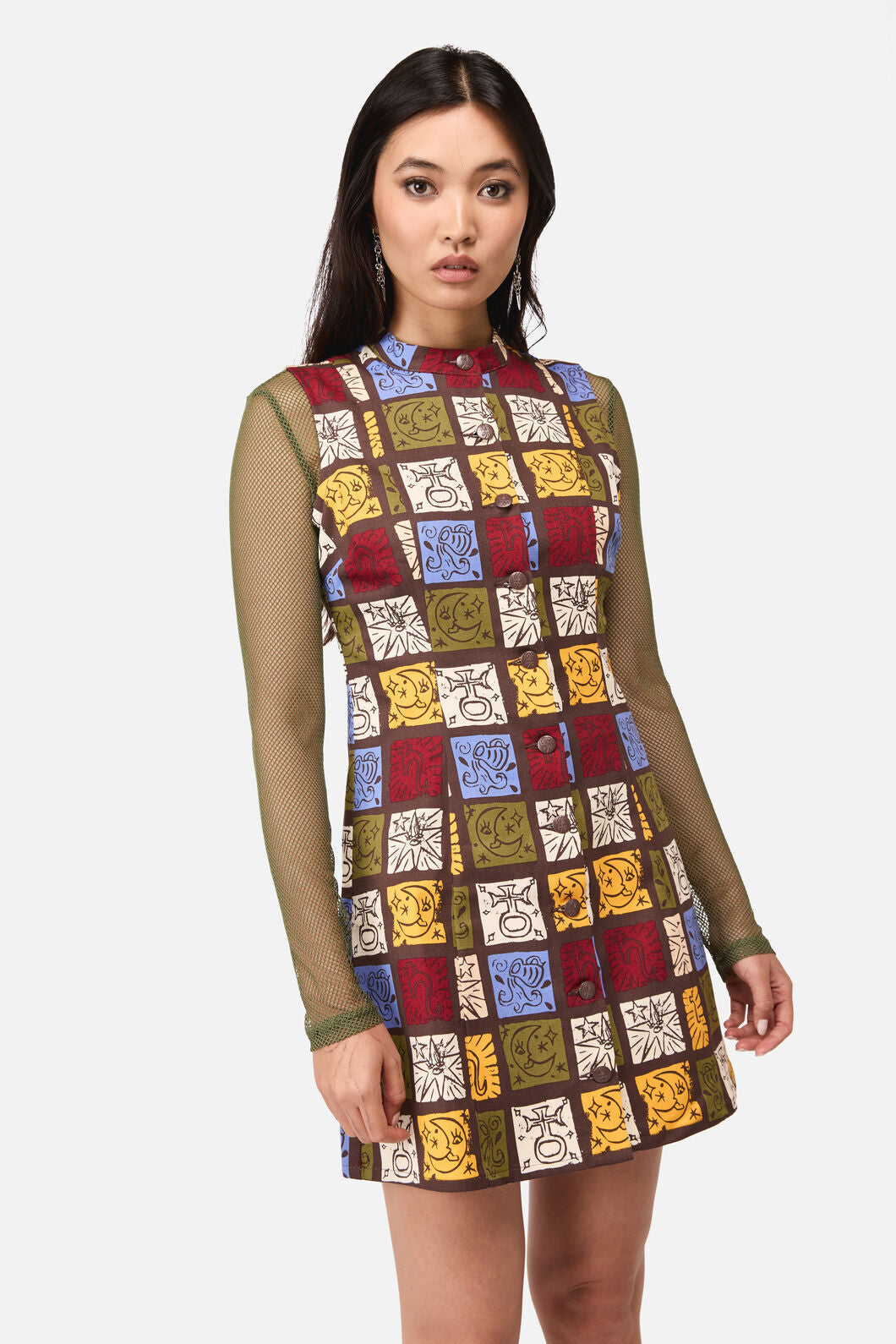 Dangerfield - Stampz Goth Mini Dress - multi